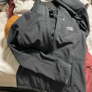 North face soft shell black jacket
